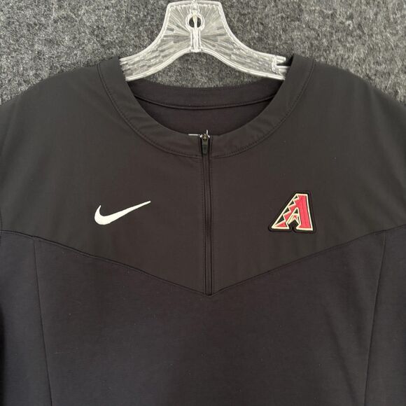 Arizona Diamondbacks Pullover Men's XL Black 1/4 Zip MLB Baseball Nike Dri Fit - Picture 2 of 11